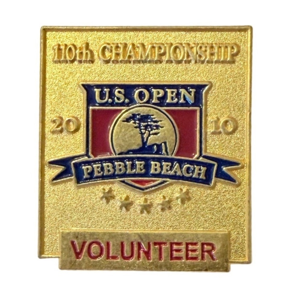 2010 US Open Pebble Beach 110th Championship Volunteer Enamel Lapel Pin